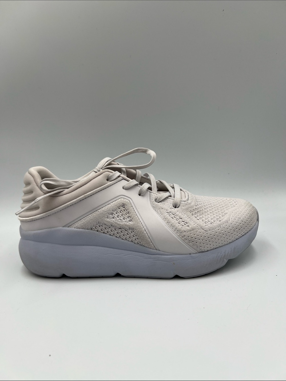 Abeo MXV Shift sneaker shoe white gray purple comfort walking tie cloud 8 WIDE